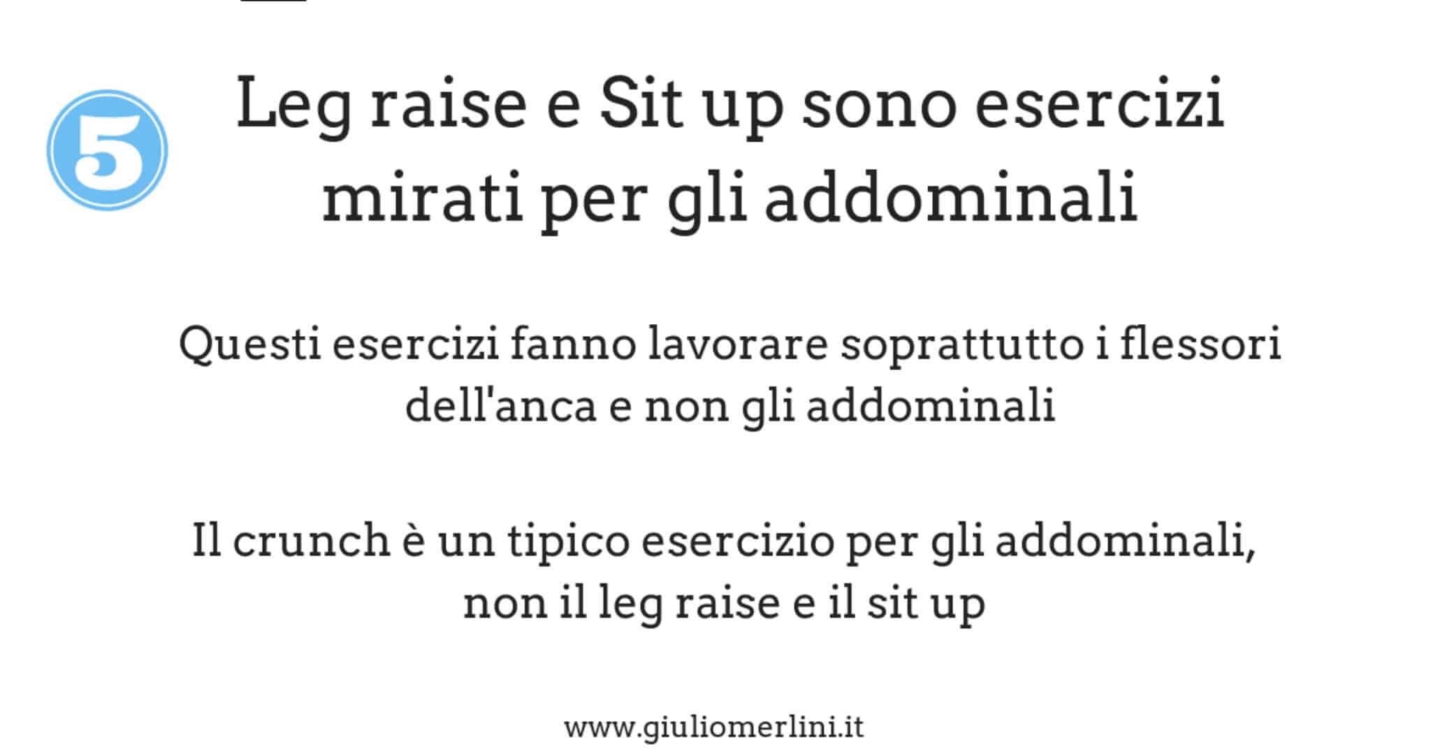 esercizi addominali falsi miti