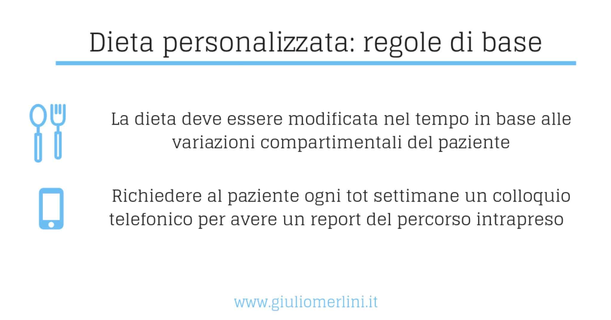 le regole base di una dieta personalizzata
