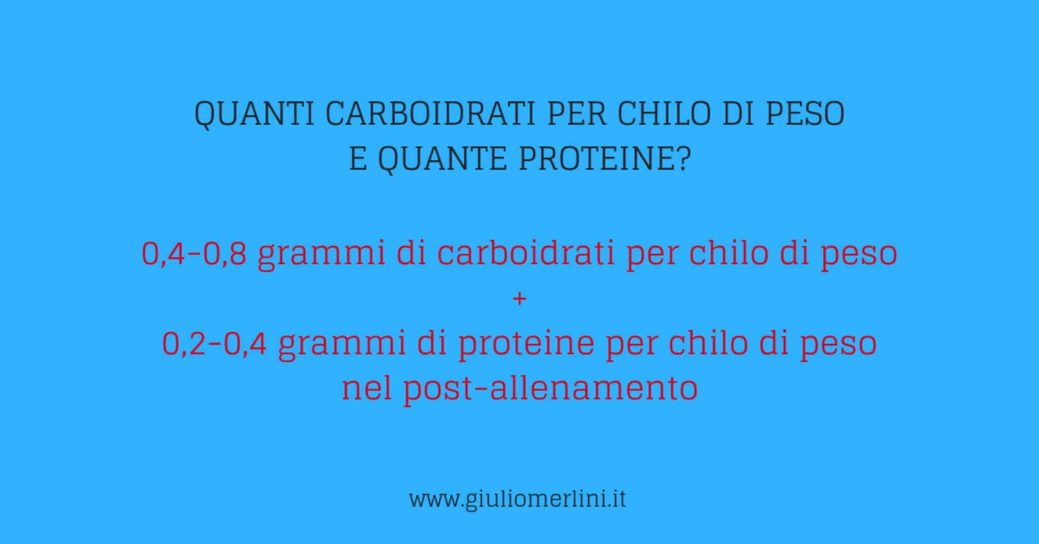 sinergia tra carboidrati e proteine