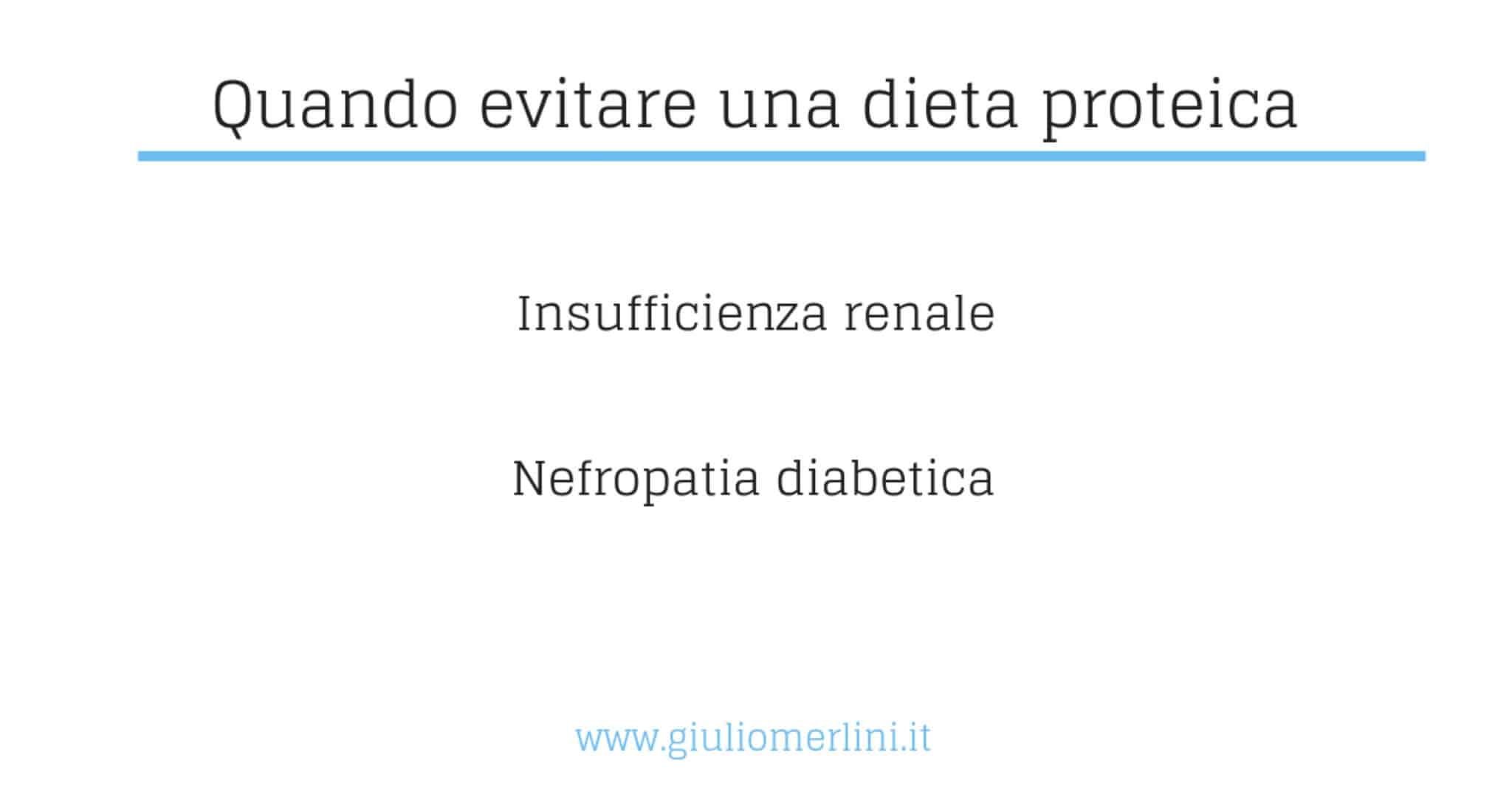 quando non usare una dieta proteica