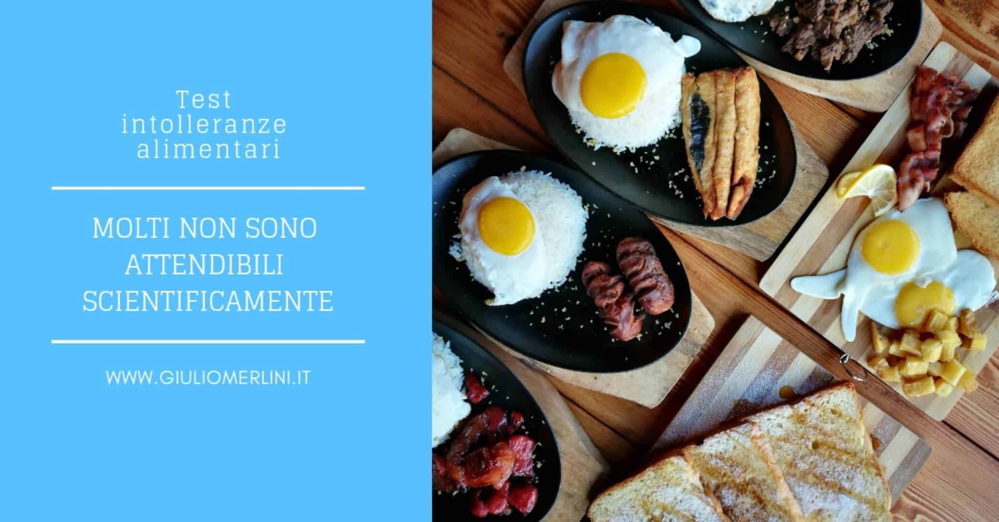 test intolleranze non attendibili