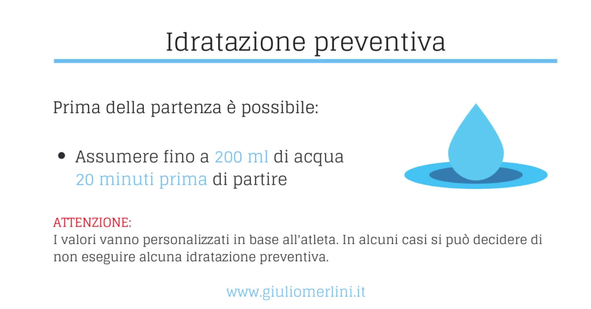 idratazione durante la maratona Idratazione preventiva durante la maratona