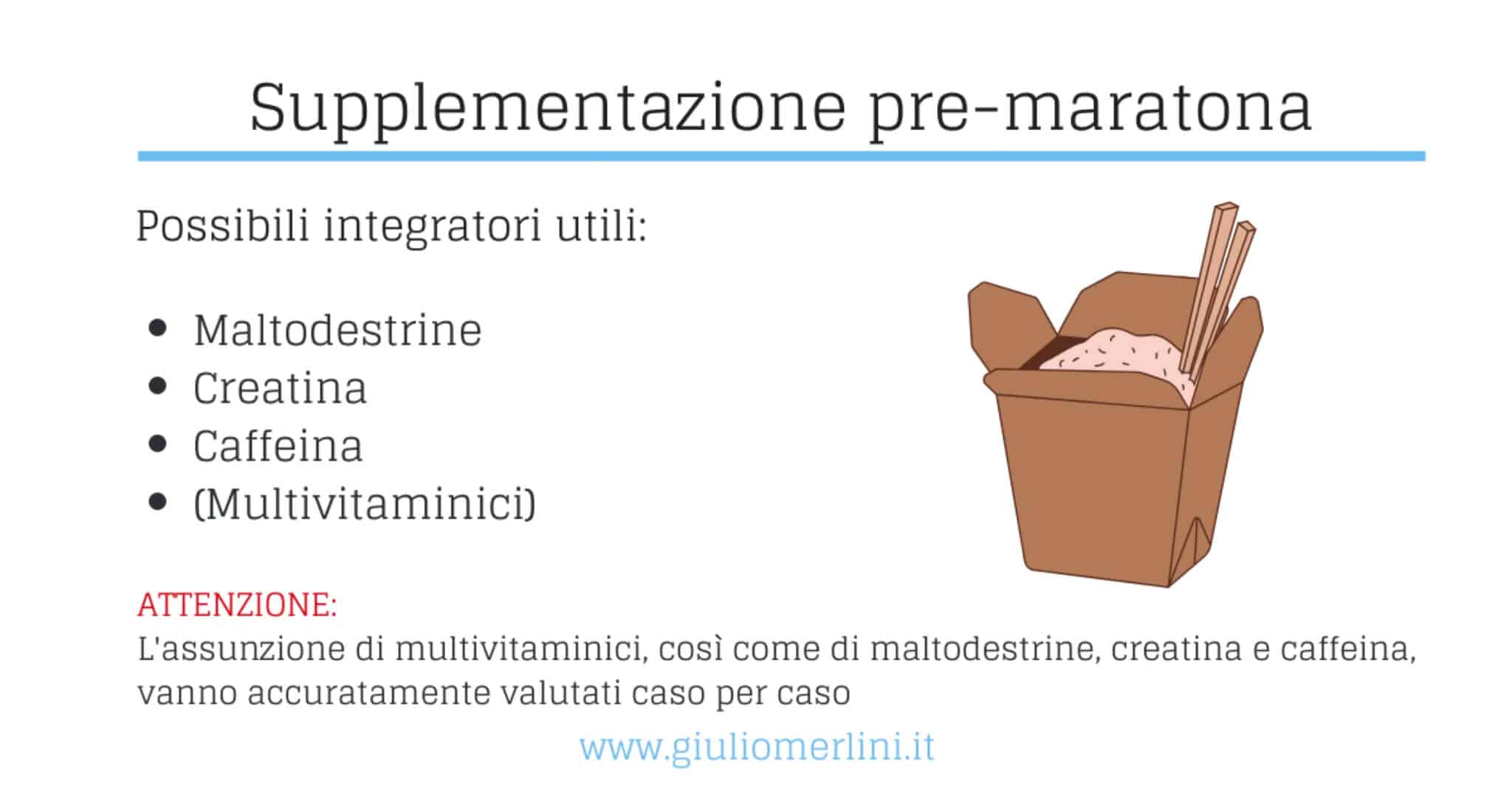 integrazione durante la maratona Integrazione pre-maratona