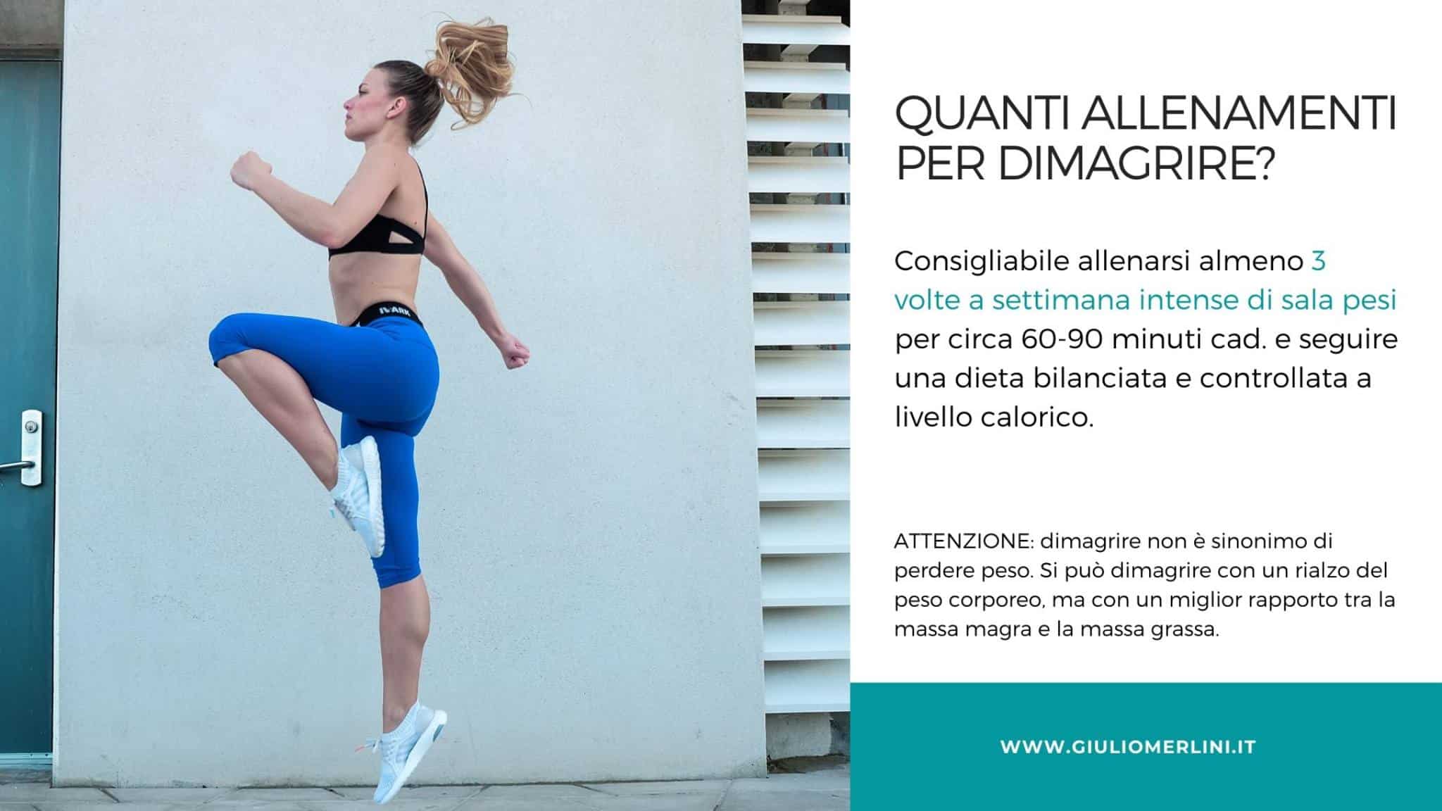 Quanti allenamenti a settimana per dimagrire Quanti allenamenti a settimana per dimagrire