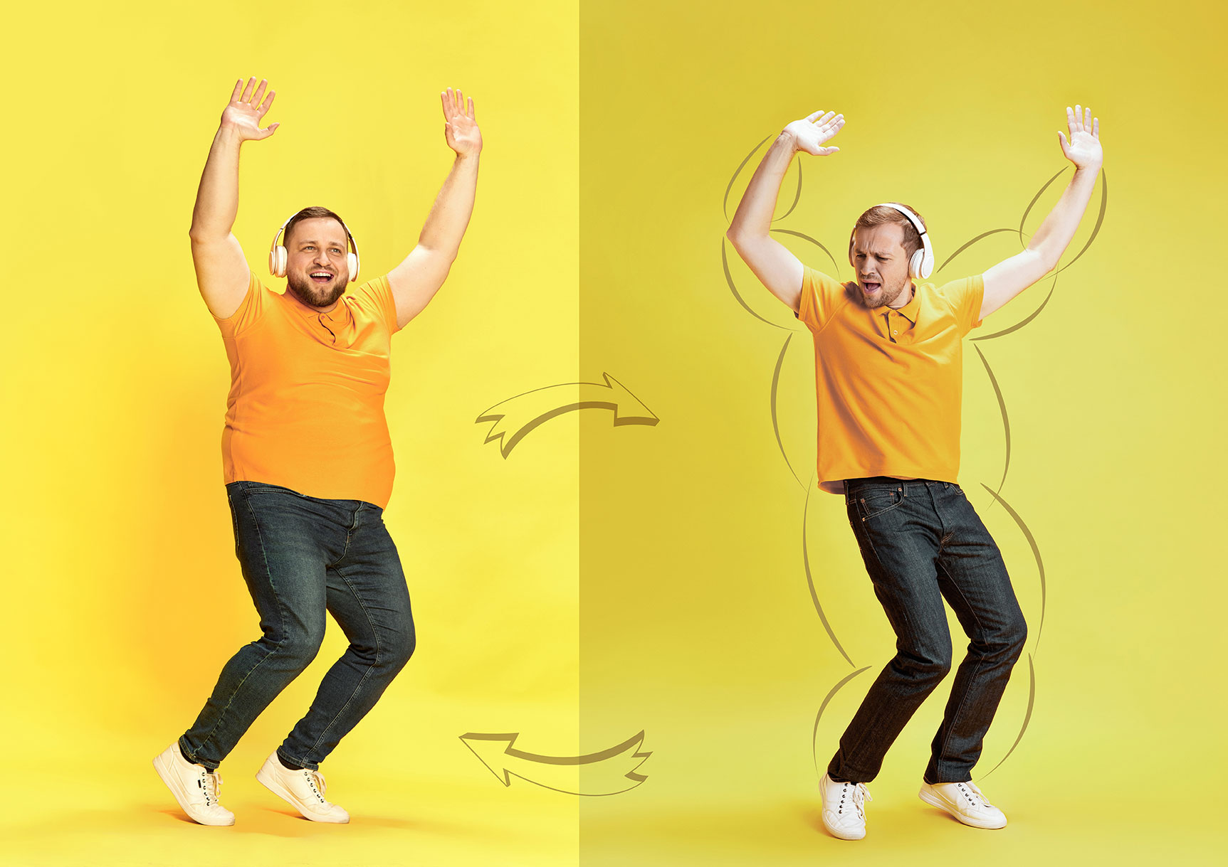 nutrizionista o dietologo per dimagrire, esempio ragazzo prima e dopo