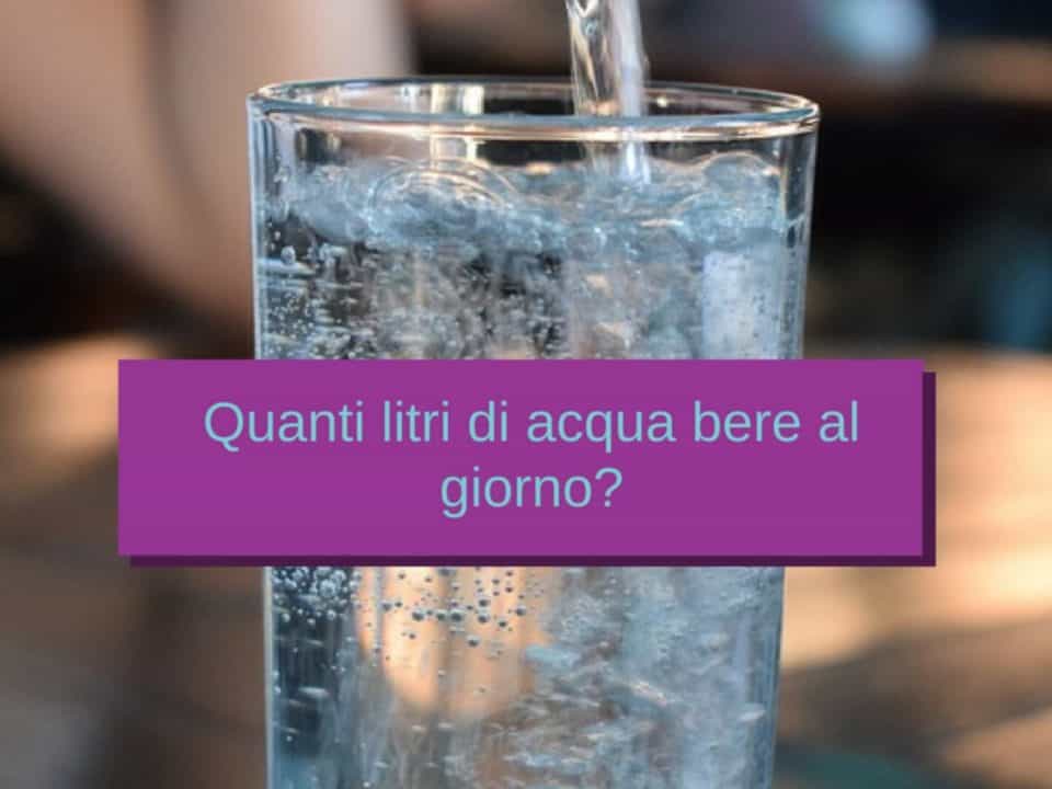 quanti litri di acqua bere al giorno