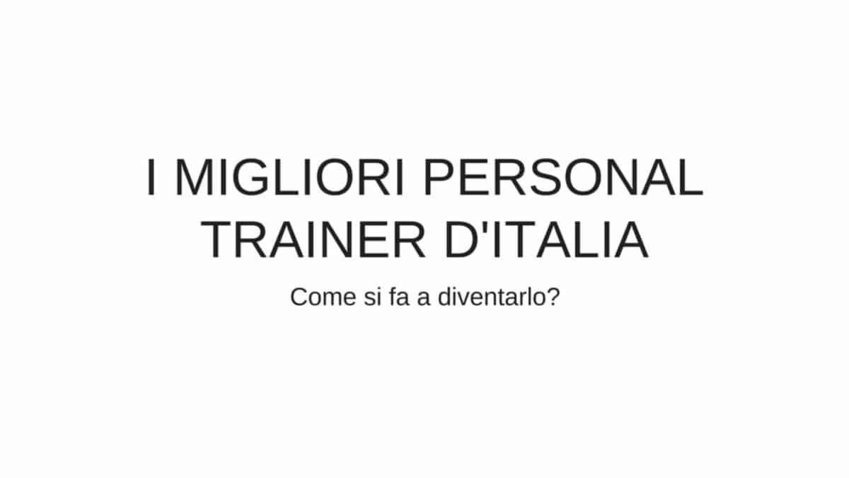 migliori personal trainer