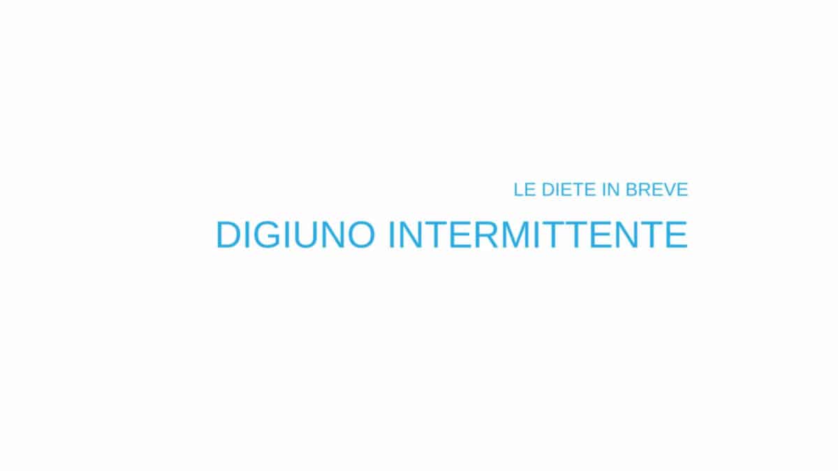 digiuno intermittente