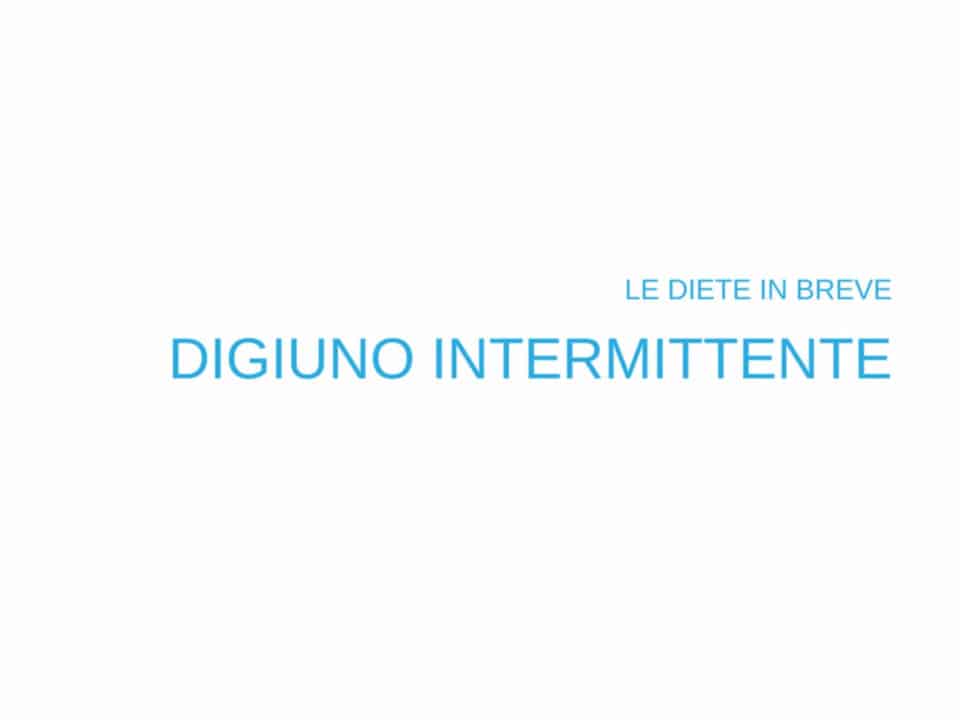 digiuno intermittente