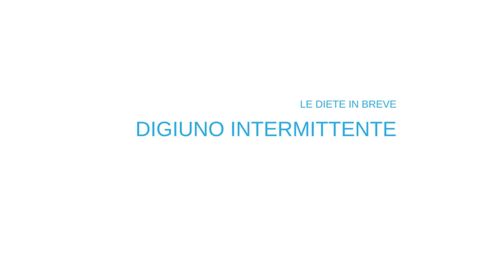 digiuno intermittente