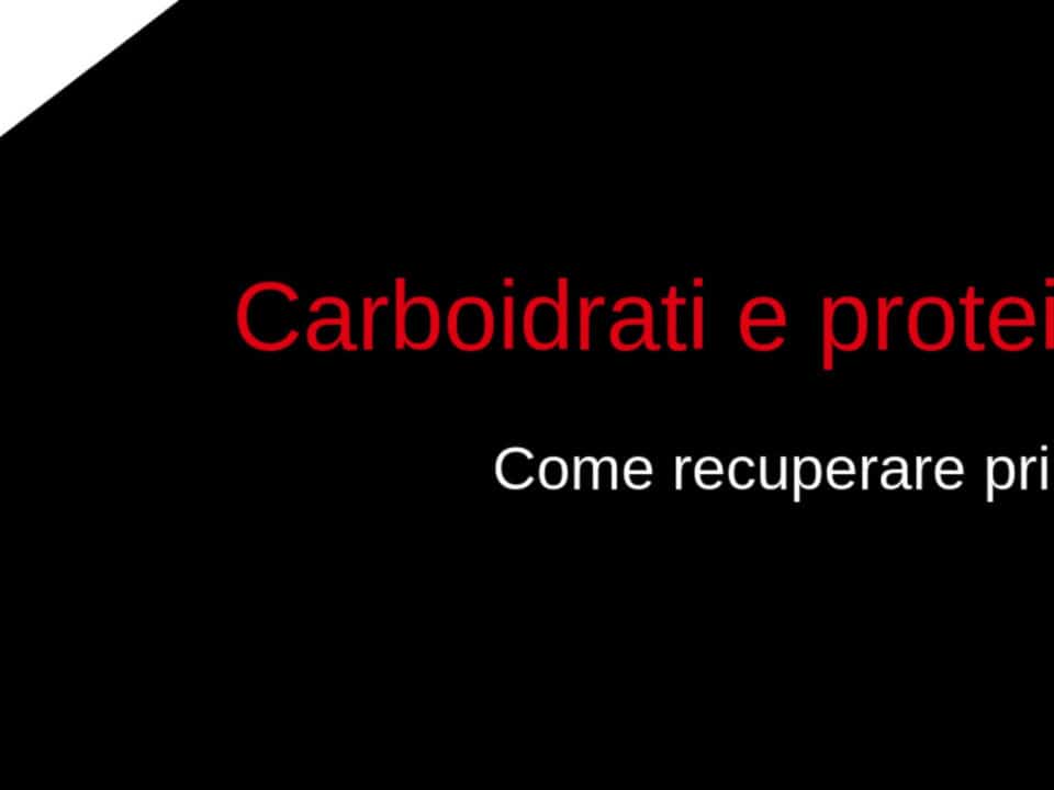 sinergia tra carboidrati e proteine