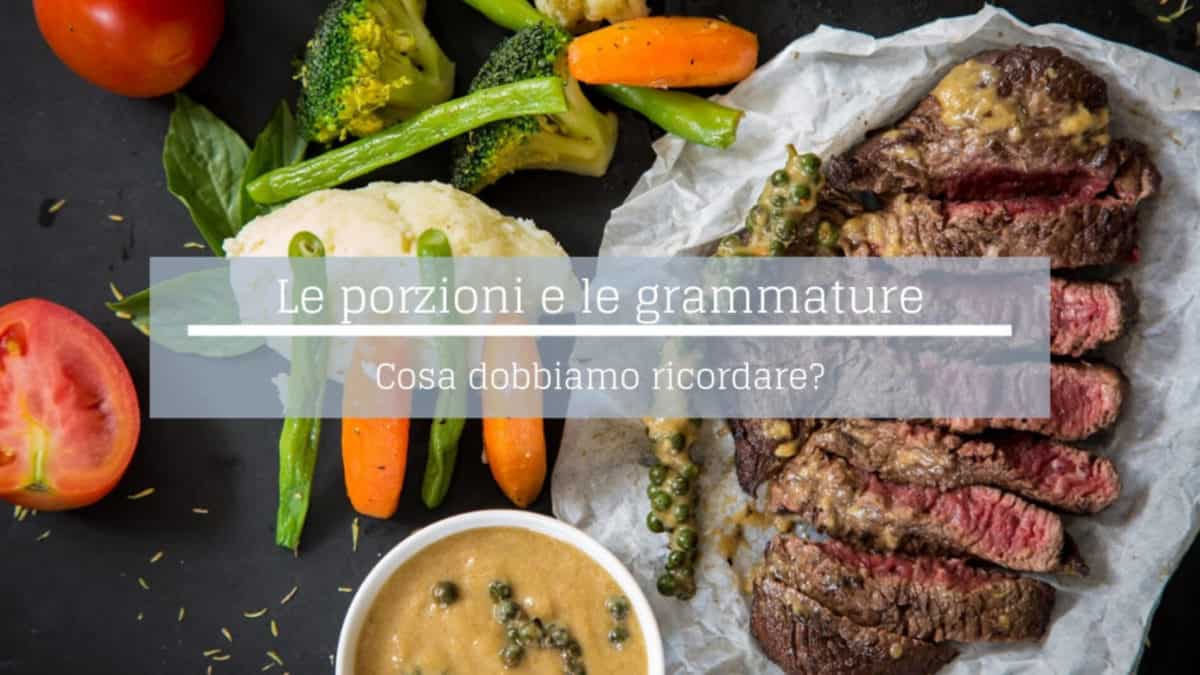 porzioni e grammature