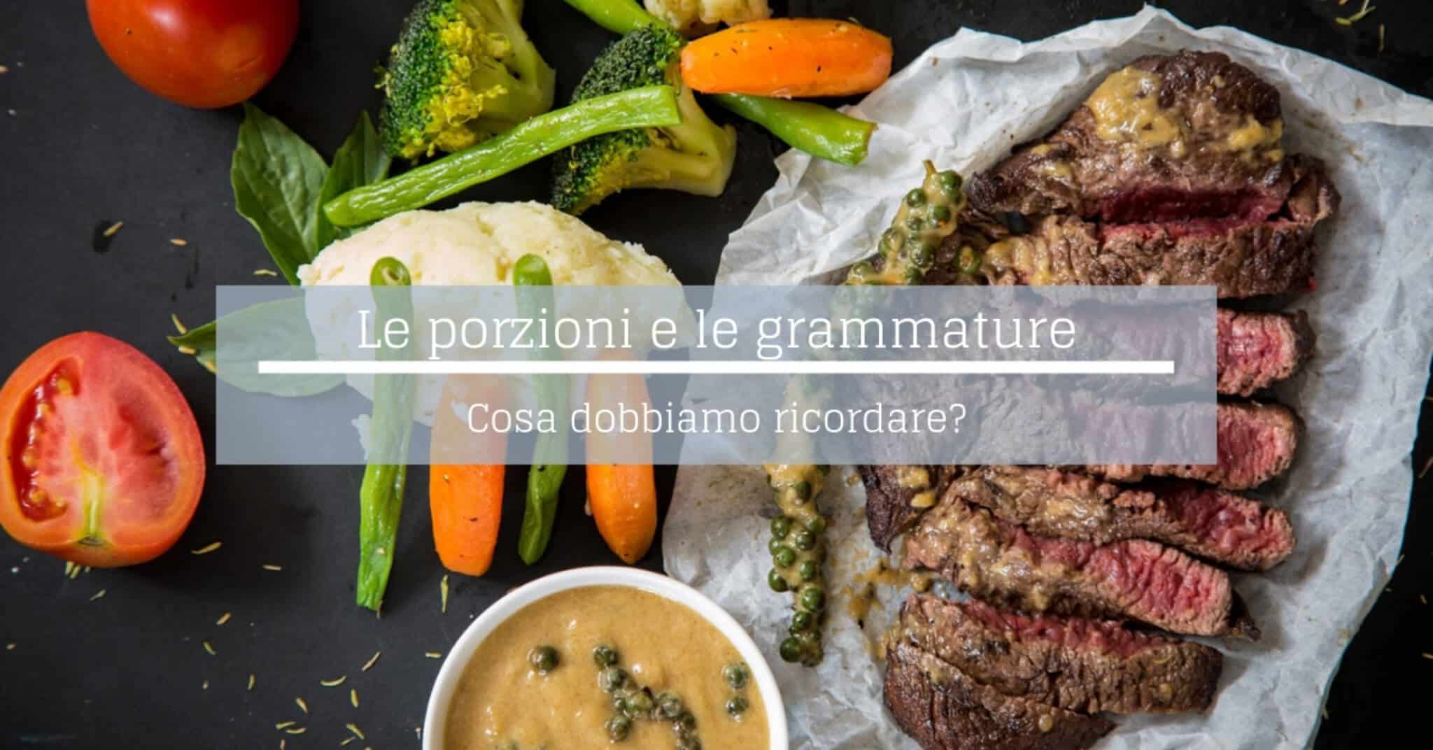 porzioni e grammature