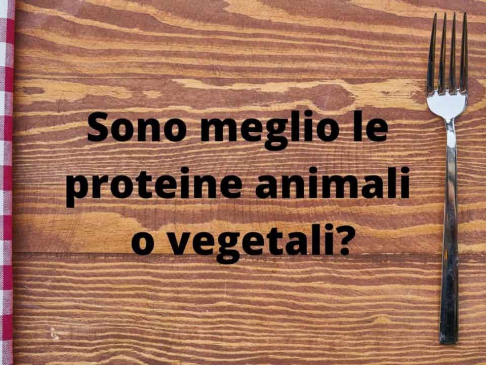 Meglio le proteine animali o vegetali