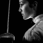 alimentazione per la scherma femminile, foto di un'atleta donna