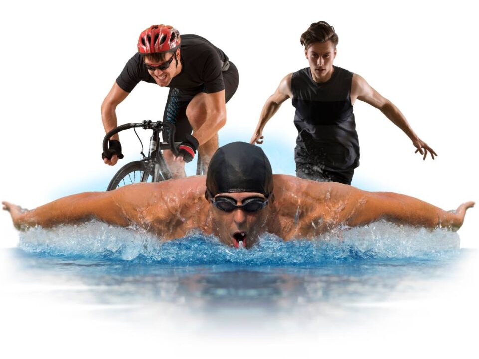 dieta per triathlon includendo gli integratori per sostenere la prestazione nelle tre discipline: corsa, nuoto, ciclismo